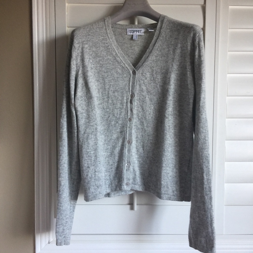 Esprit grey v-neck cardigan